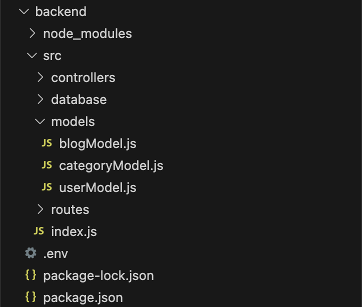 Express User Model File Structure