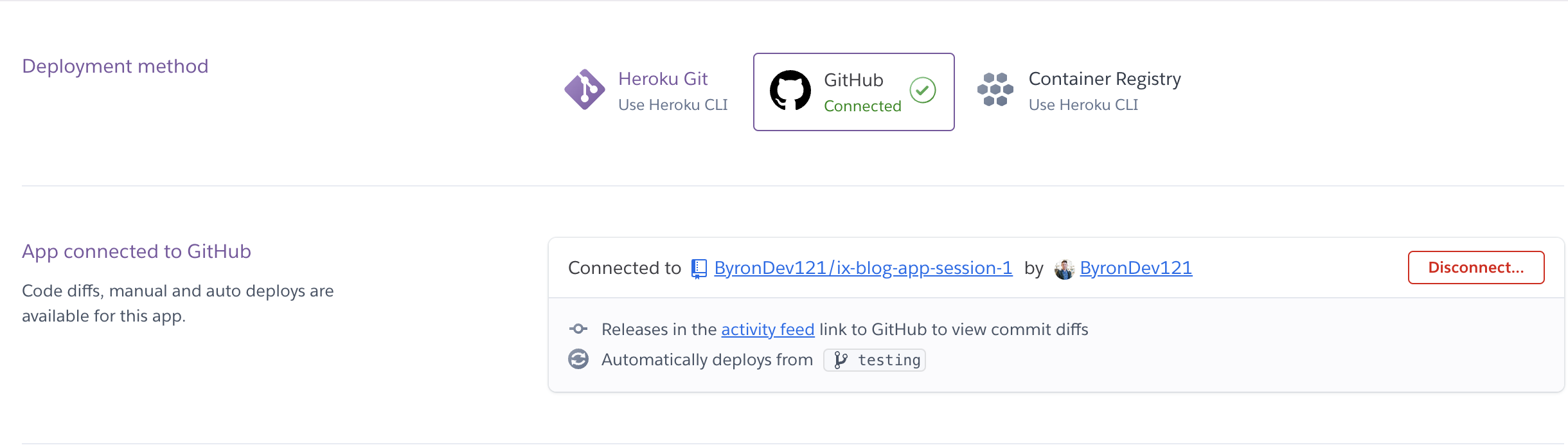 Heroku app deploy