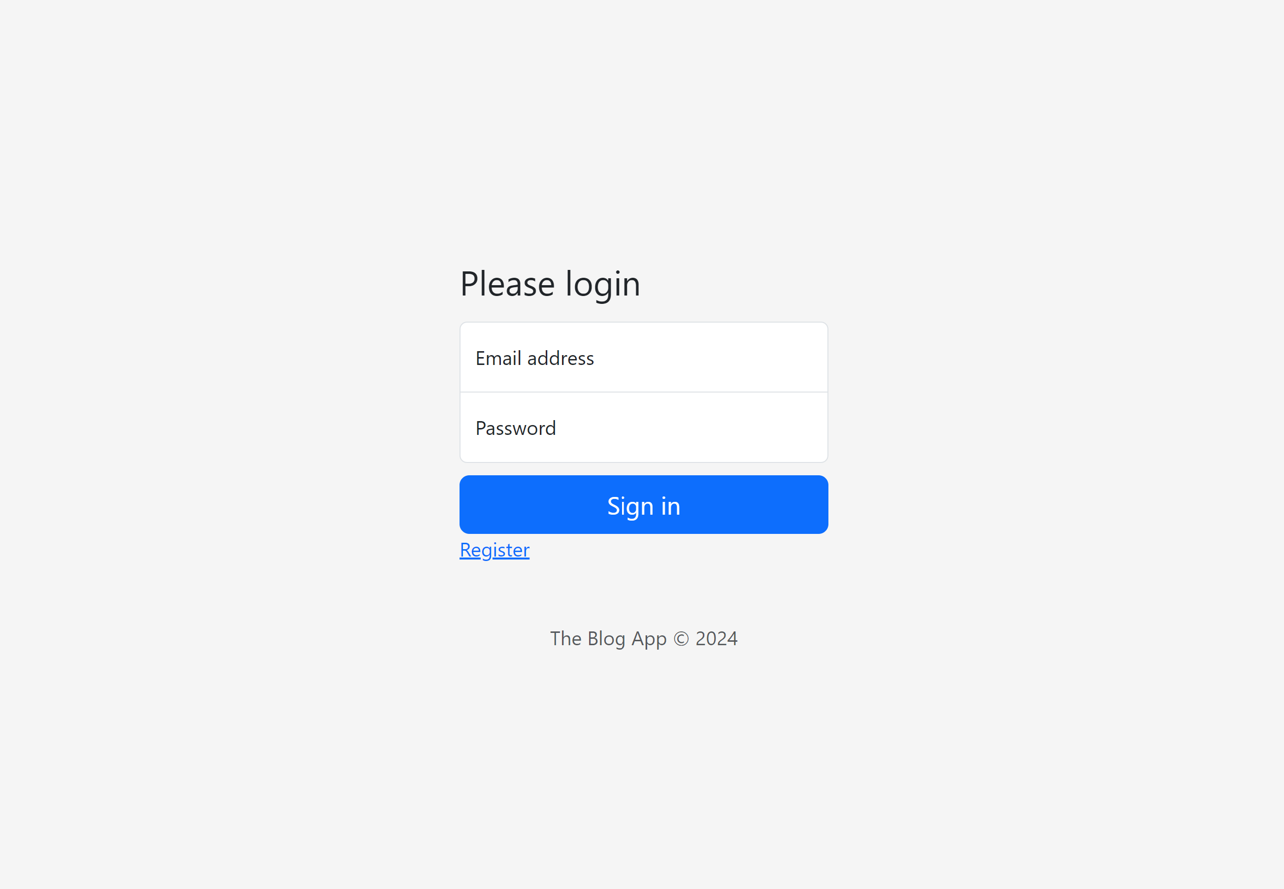 Login Page